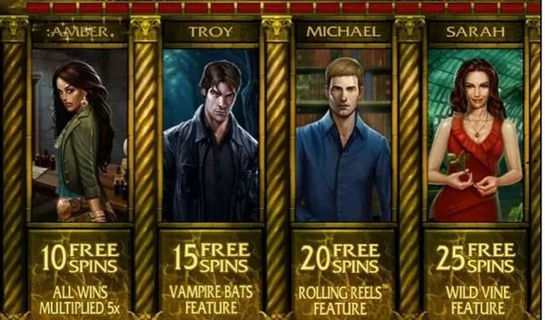 Immortal Romance - free spins