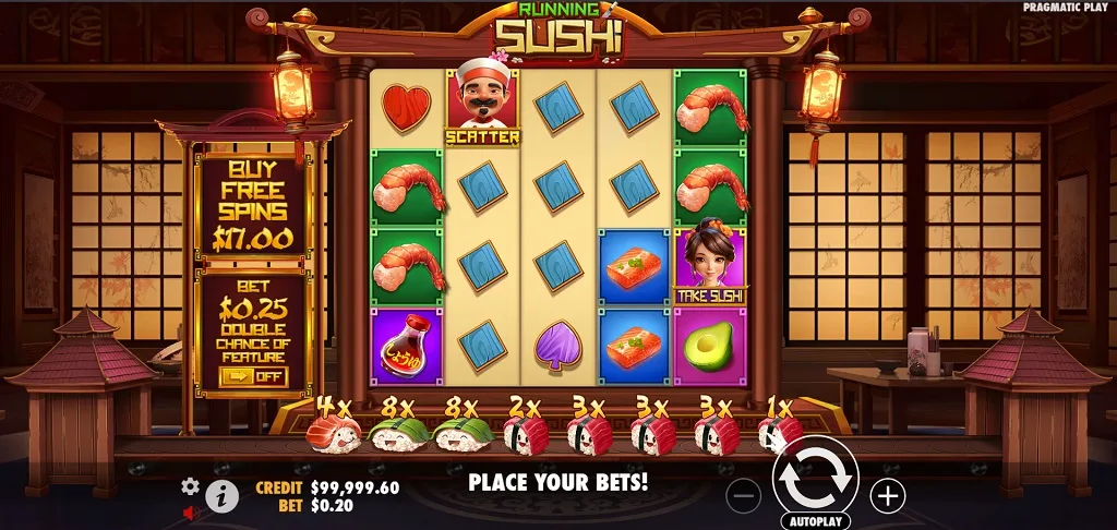 running-sushi-slot-features