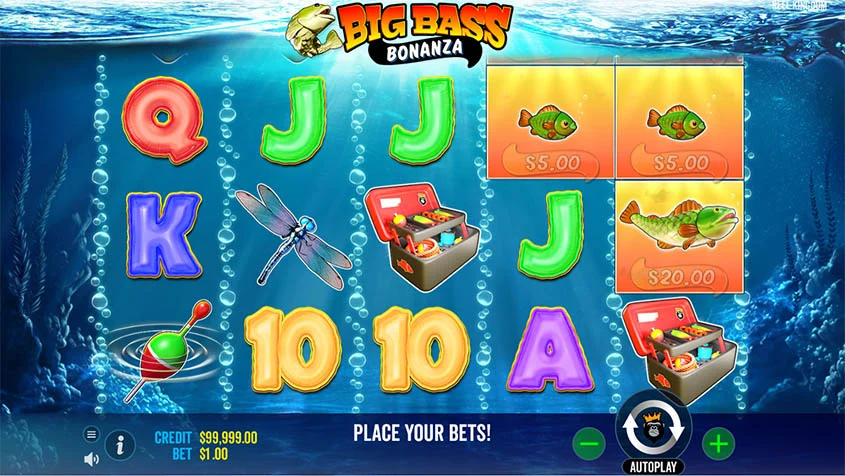 Fishing-themed slot game